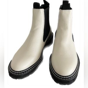 Dolce Vita White Leather Boots